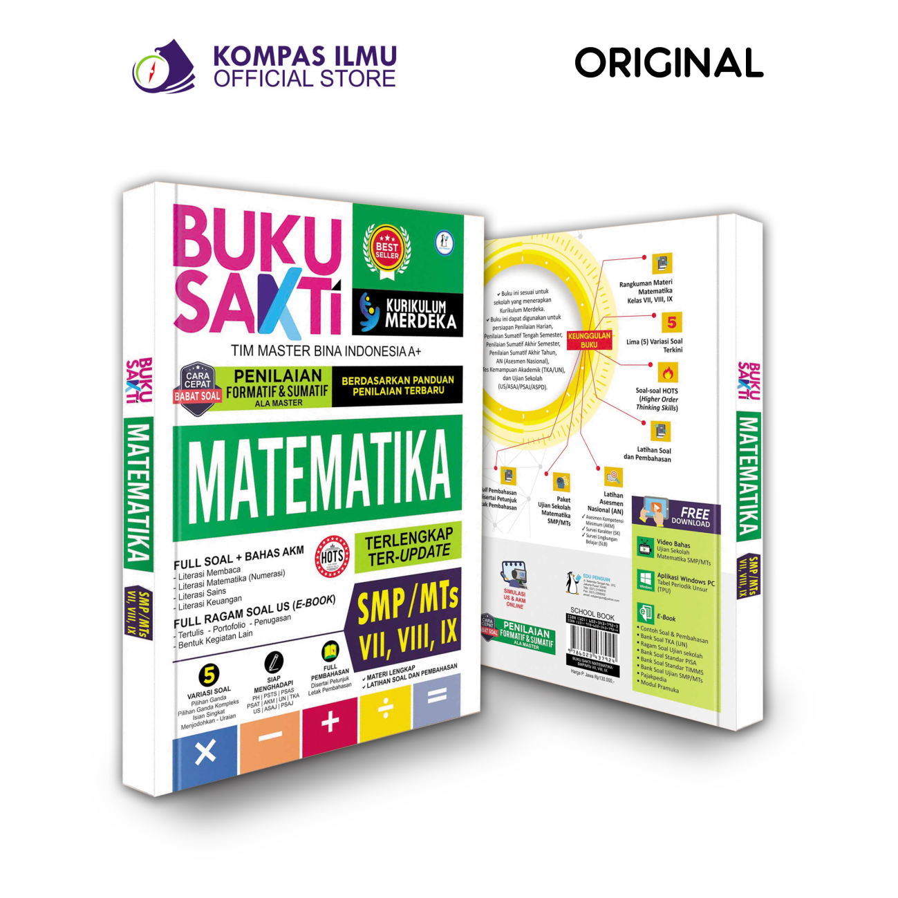 Buku Sakti Kurikulum Merdeka Bank Soal Matematika SMP MTS