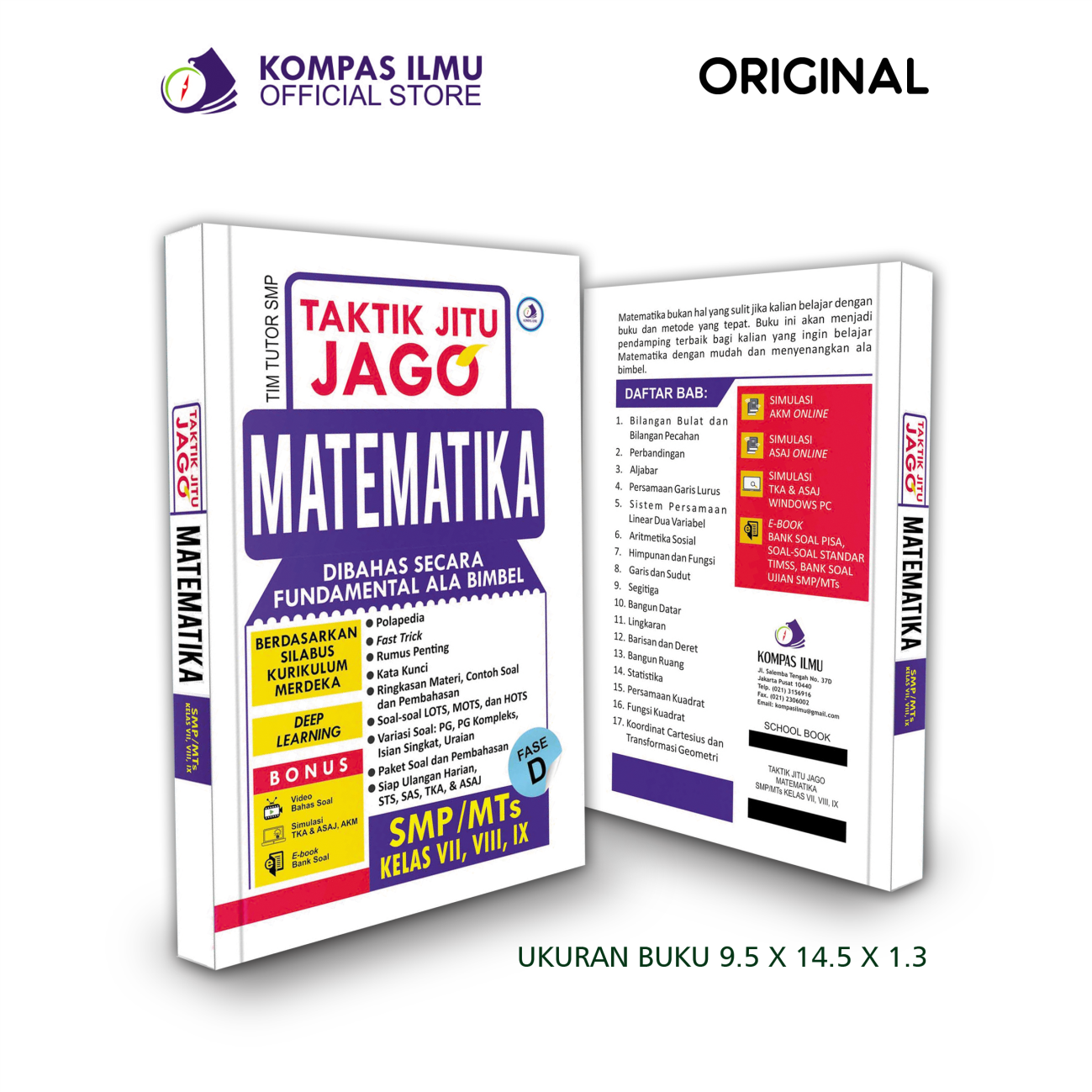 Buku Sakti Kurikulum Merdeka Rumus Taktik Jitu Matematika SMP/MTs