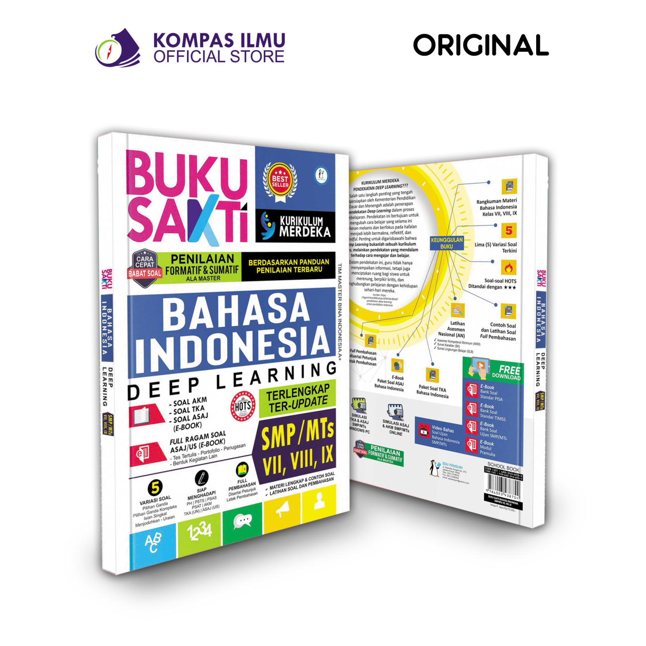 Buku Sakti Kurikulum Merdeka Bank Soal Bahasa Indonesia SMP MTS