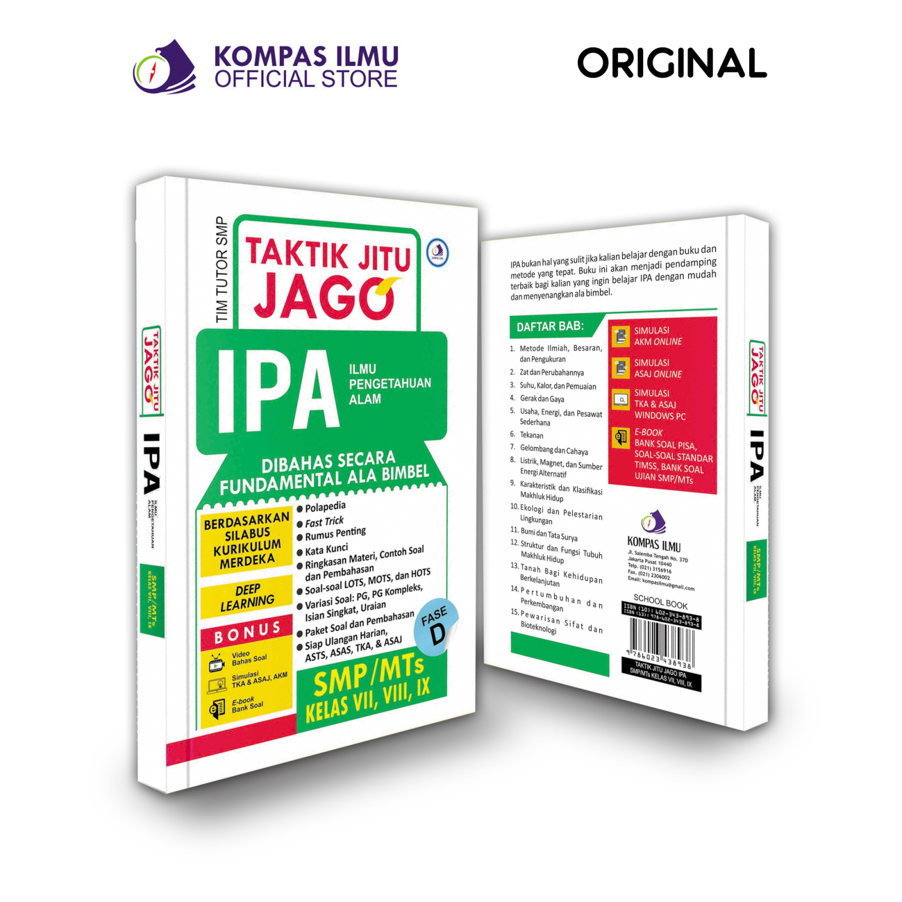 Buku Sakti Kurikulum Merdeka Rumus Taktik Jitu Jago IPA  SMP MTS
