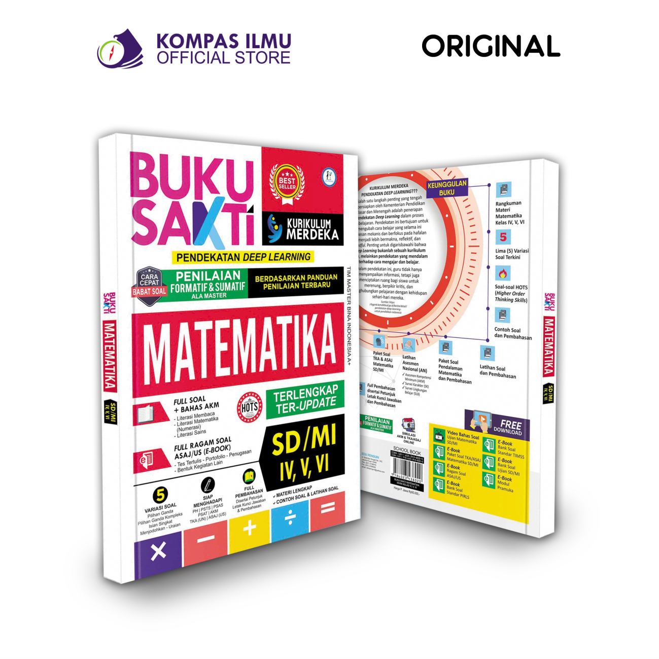Buku Sakti Kurikulum Merdeka Bank Soal SD MI Matematika IPAS Koding Deep Learning Sumatif
