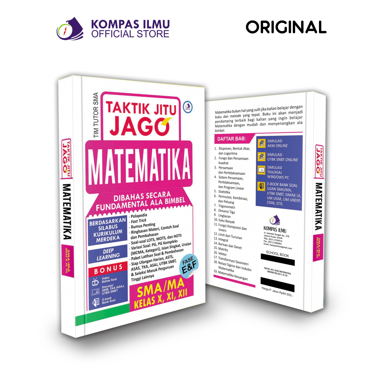 Taktik Jitu Jago Matematika SMA/MA KELAS X, XI, XII