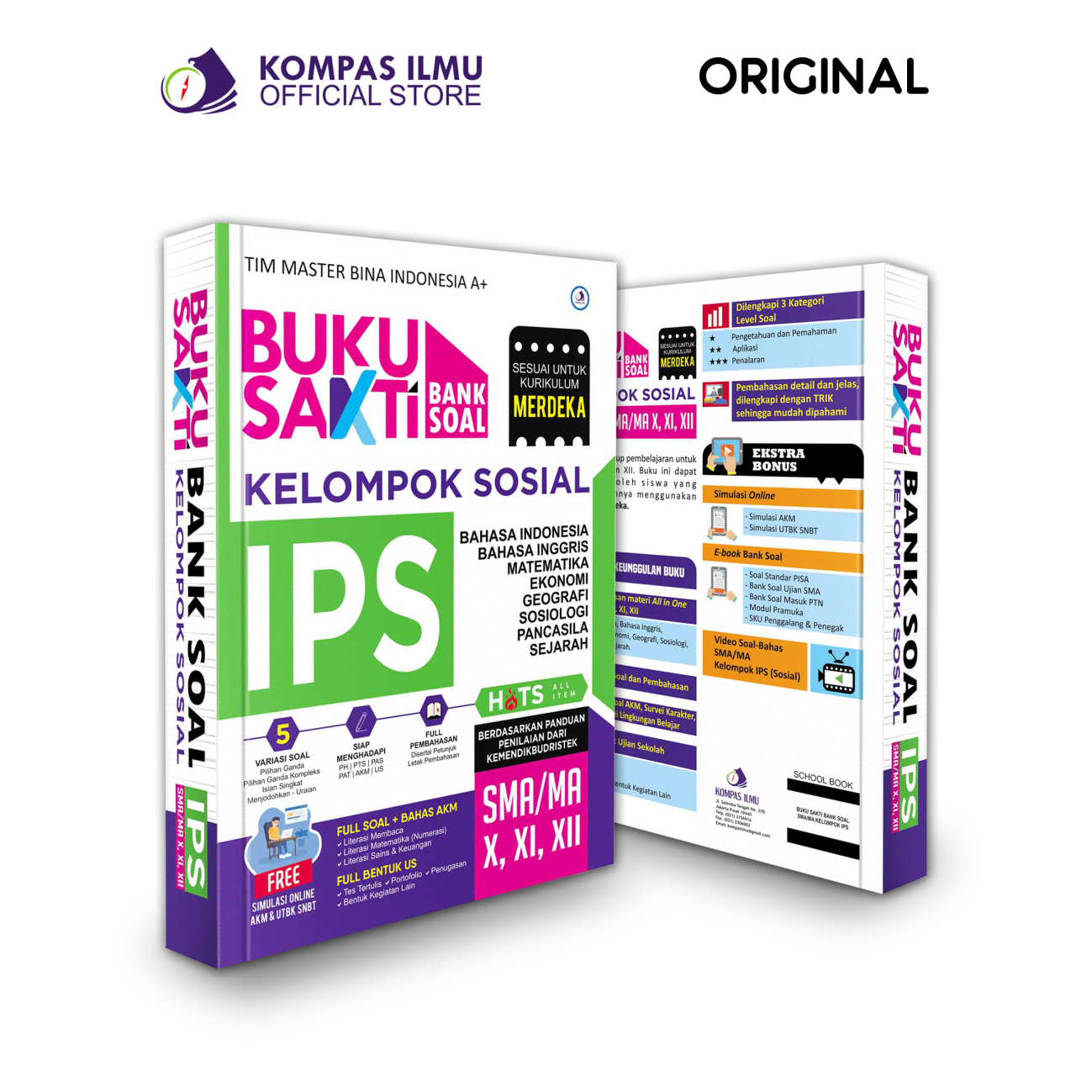 Buku Kurikulum Merdeka Buku Sakti Bank Soal MIPA Fisika Matematika KELOMPOK MIPA / IPS SMA / MA