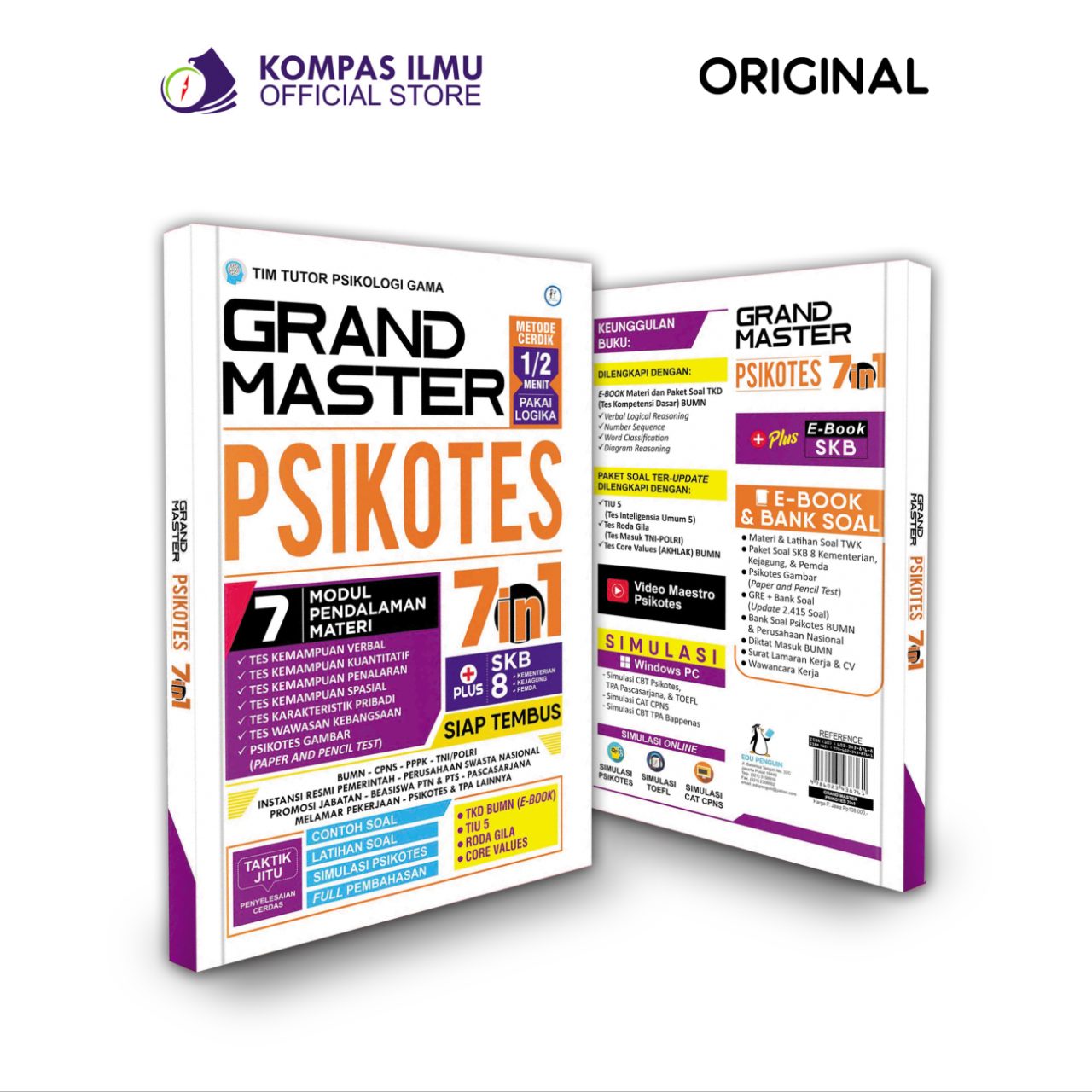 Buku Taktis Maestro Psikotes untuk SKB CPNS BUMN PPPK TNI POLRI Melamar Kerja Full Pembahasan [TMP1]