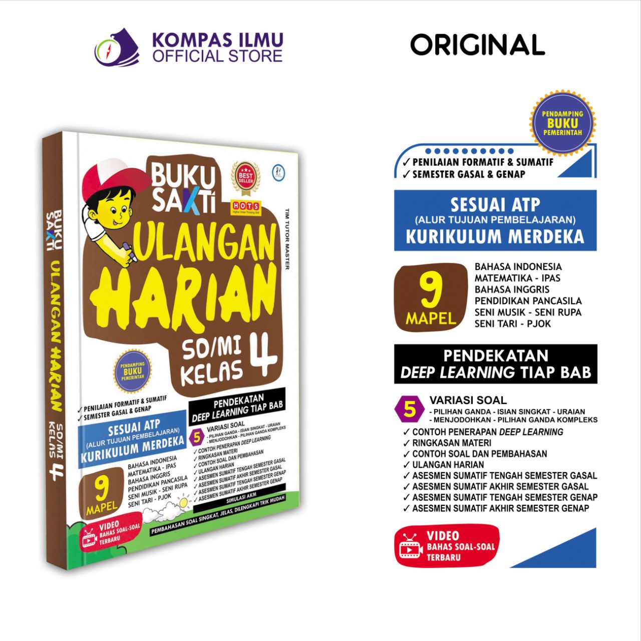 Buku UH Kurikulum Merdeka SD MI - Buku Sakti UH SD MI Kelas 3 4 5 6 Pendekatan Deep Learning